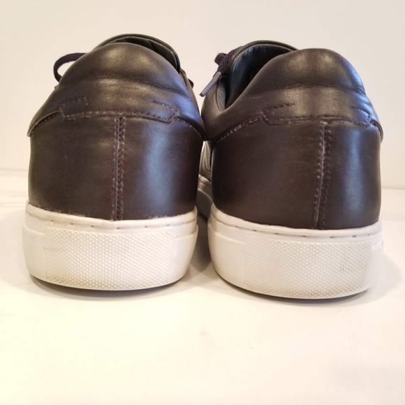 Hugo Boss Parkour Leather Fashion Sneakers Dark Brown Mens Casual Shoes Low Tops - Picture 10 of 12